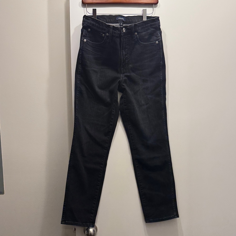 J. Crew Women's Black Straight Leg Jeans